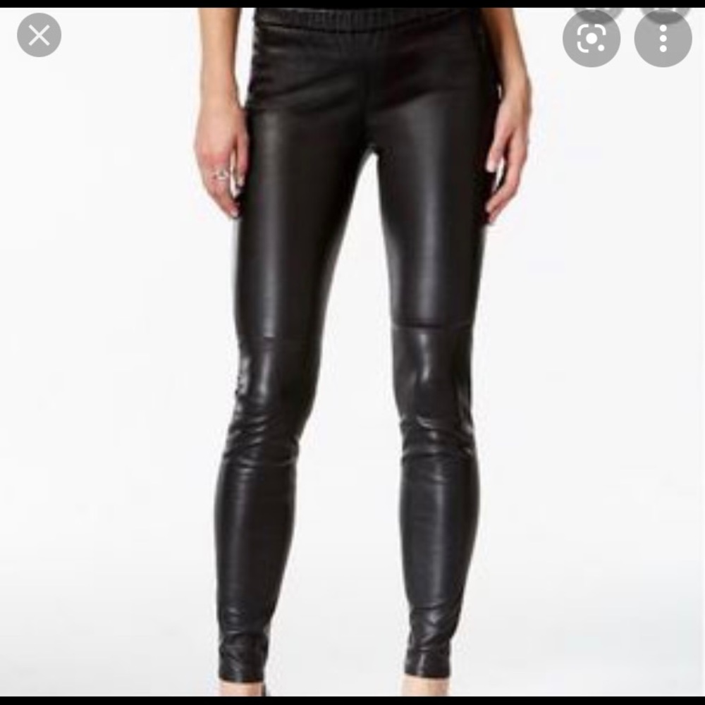 Michael Kors Size 2 Leather Leggings Pants